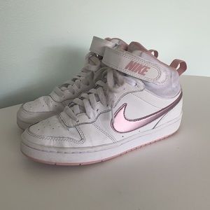 Girls Pink Nike High tops